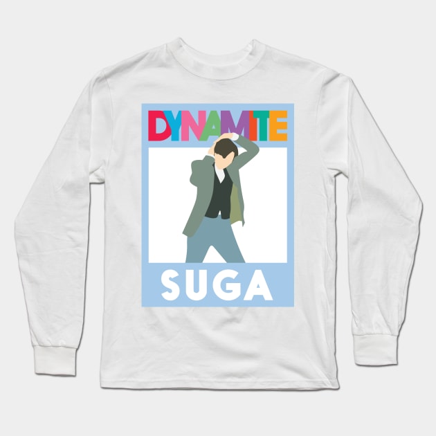 BTS DYNAMITE SUGA Long Sleeve T-Shirt by YoshFridays